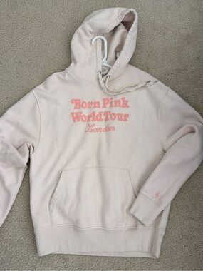 Light Pink 'Born Pink World Tour London' Graphic Hoodie